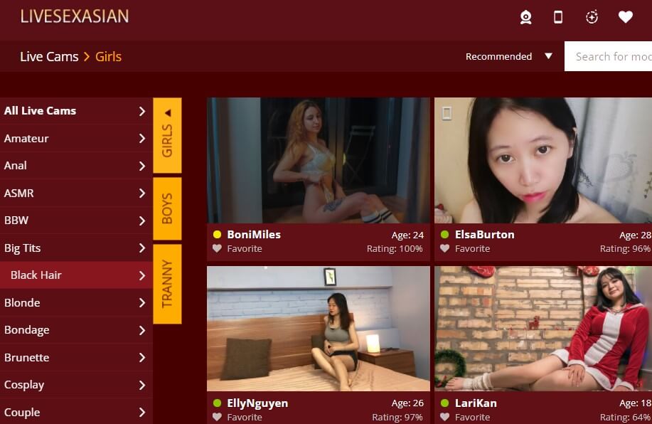 LiveSexAsian With Asian Cam Girls