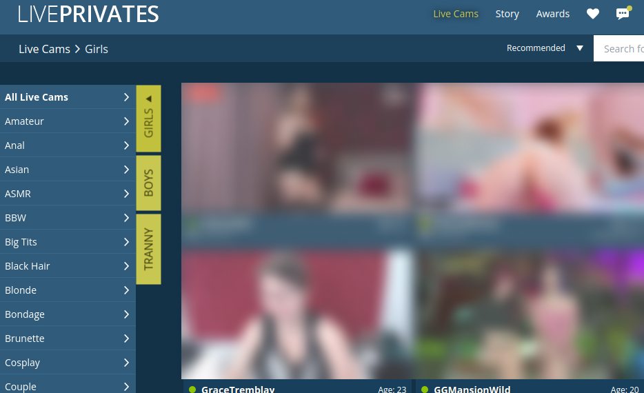 LivePrivates.com Cam Site With Webcam Girls